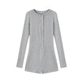 French stretch slim fitting jumpsuit for women