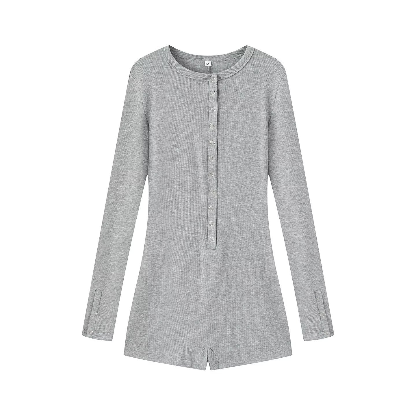 French stretch slim fitting jumpsuit for women
