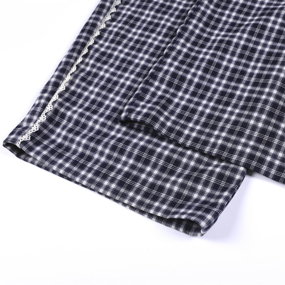 Plaid workwear pants
