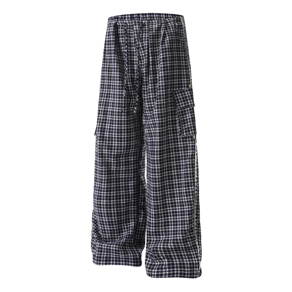 Plaid workwear pants