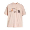 Cartoon teddy bear letter short sleeved T-shirt