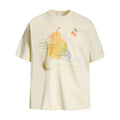 Fruit pear printed casual short sleeved shirt