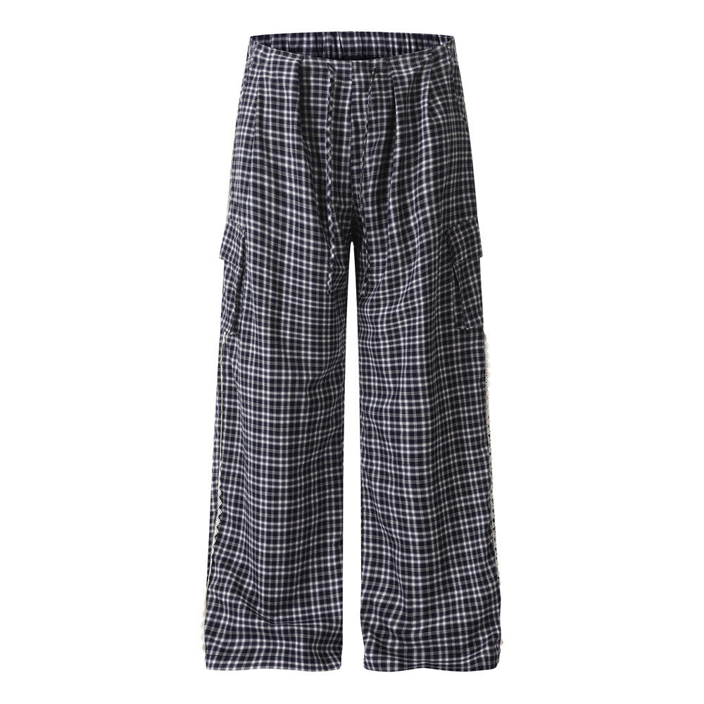 Plaid workwear pants