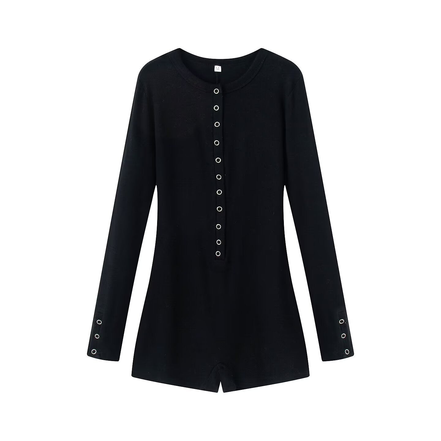 French stretch slim fitting jumpsuit for women