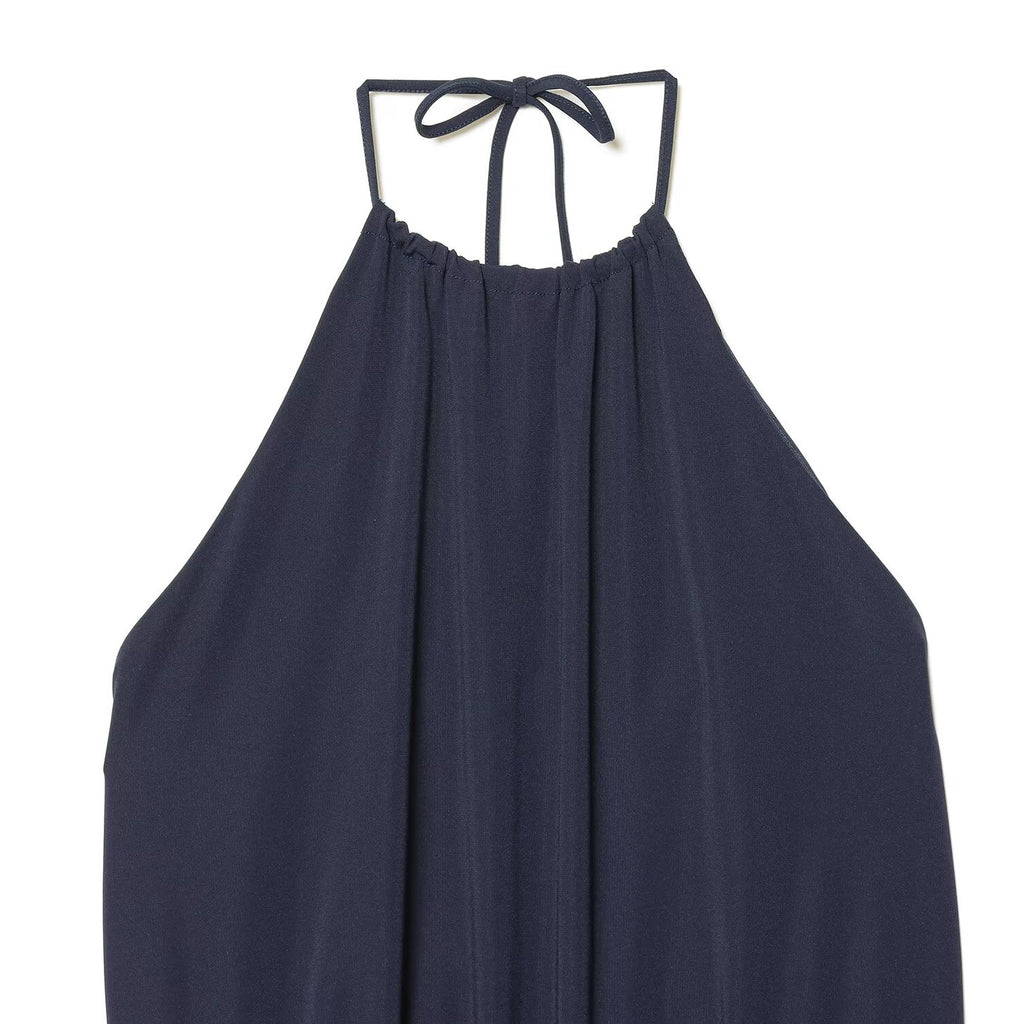 Spicy girl hanging neck collar dress