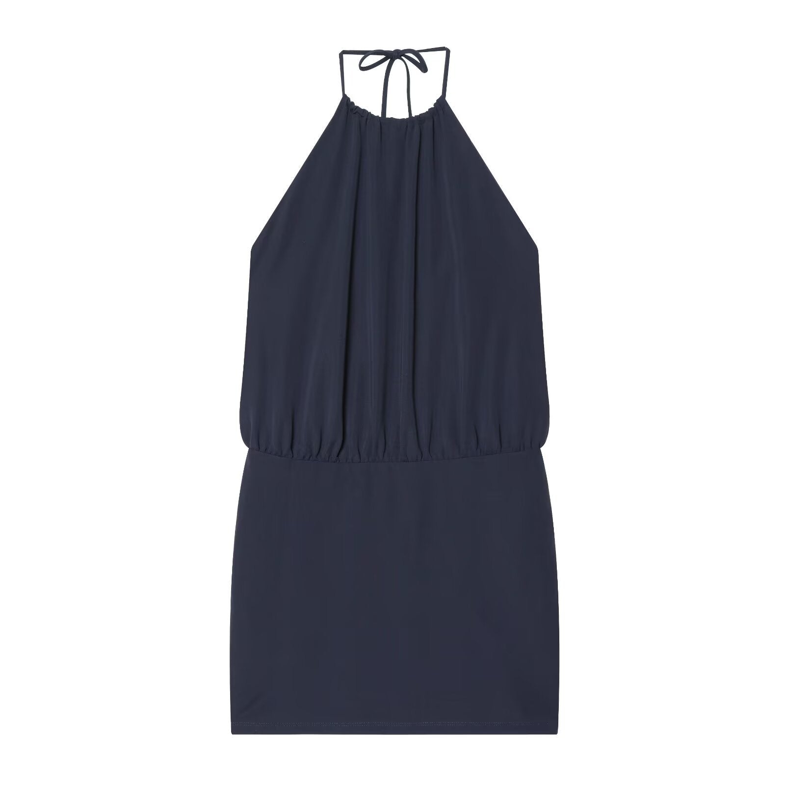 Spicy girl hanging neck collar dress