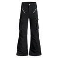 Multi pocket workwear flared pants